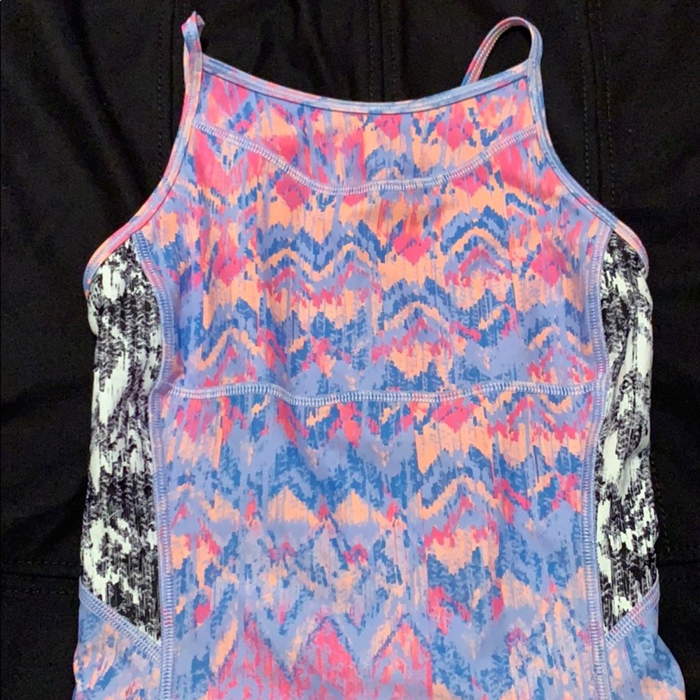 Ivivva Kids Swim One Piece - Pink and Blue